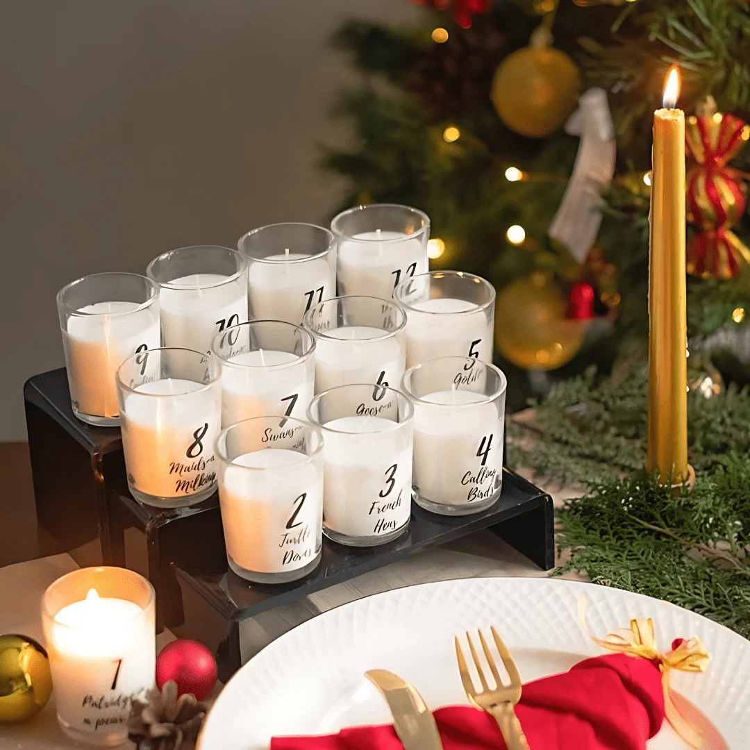Christmas Shot Glass Candle